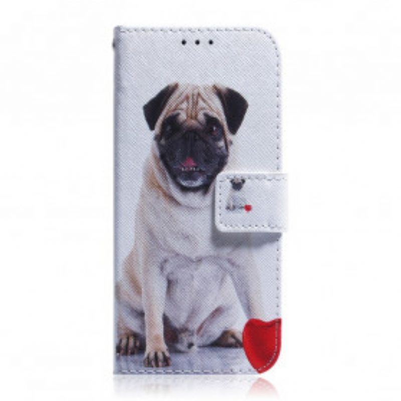 Folio-hoesje voor Motorola Edge 20 Mops Hond