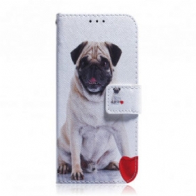 Folio-hoesje voor Motorola Edge 20 Mops Hond