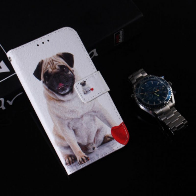 Folio-hoesje voor Motorola Edge 20 Mops Hond