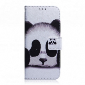 Folio-hoesje voor Motorola Edge 20 Panda Gezicht