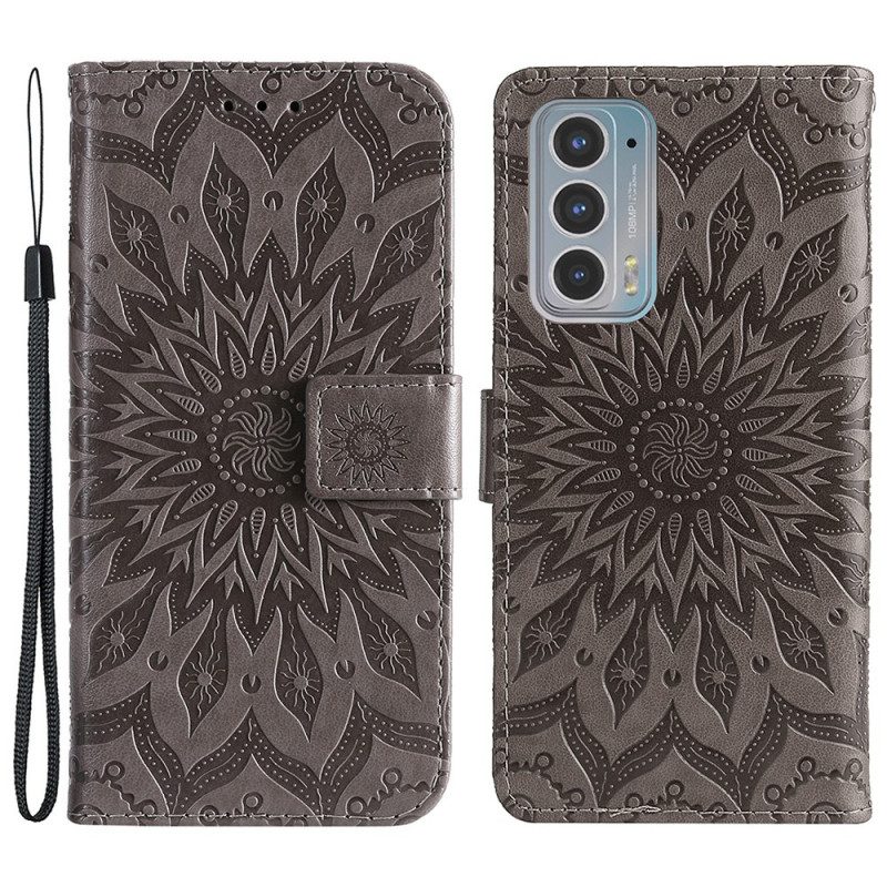 Folio-hoesje voor Motorola Edge 20 Zonnebloem