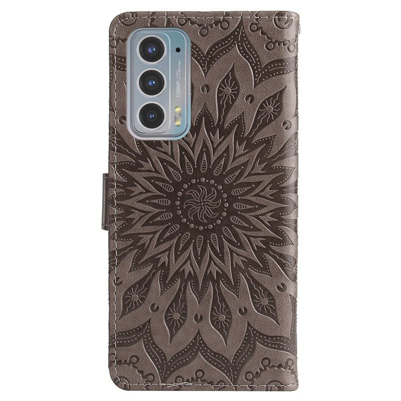 Folio-hoesje voor Motorola Edge 20 Zonnebloem