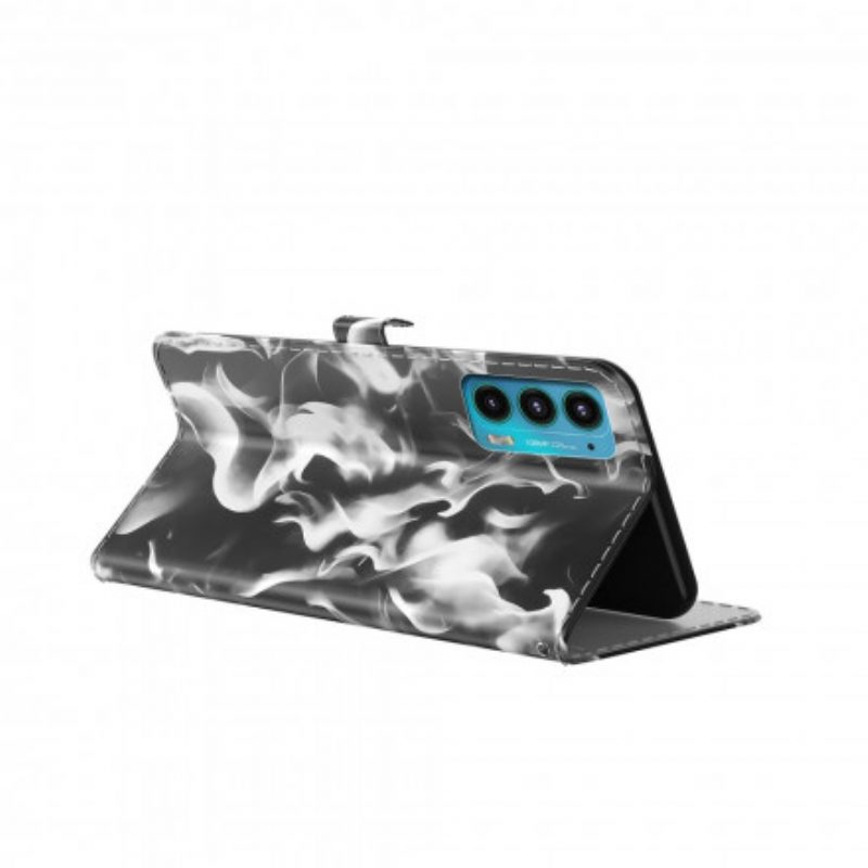 Leren Hoesje voor Motorola Edge 20 Abstract Patroon