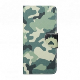 Leren Hoesje voor Motorola Edge 20 Militaire Camouflage