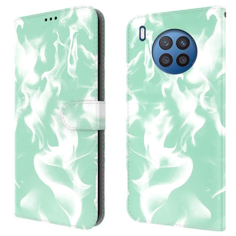 Folio-hoesje voor Huawei Nova 8i Abstract Patroon