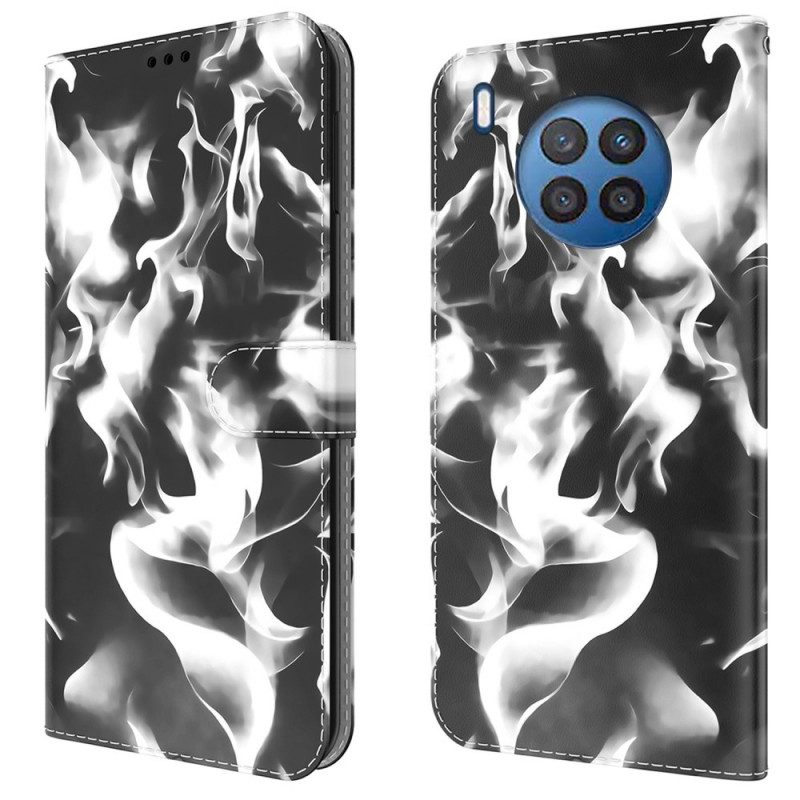 Folio-hoesje voor Huawei Nova 8i Abstract Patroon