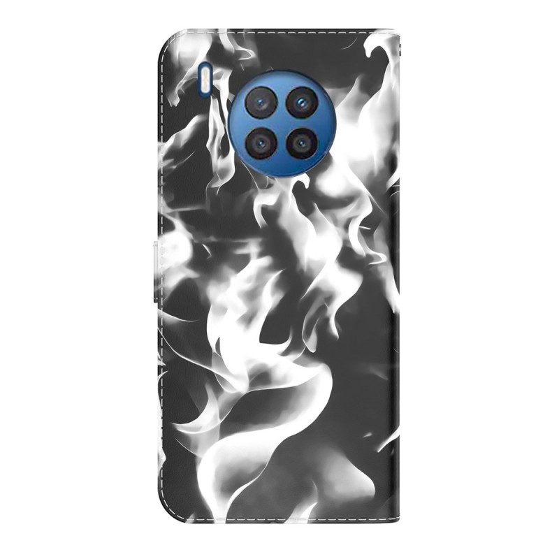 Folio-hoesje voor Huawei Nova 8i Abstract Patroon