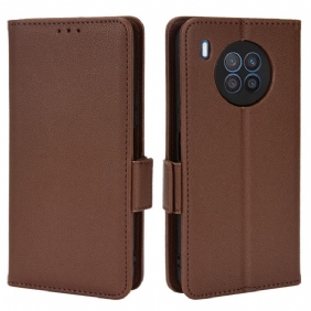 Folio-hoesje voor Huawei Nova 8i Flip Case Flap Double Litchi Nieuwe Kleuren