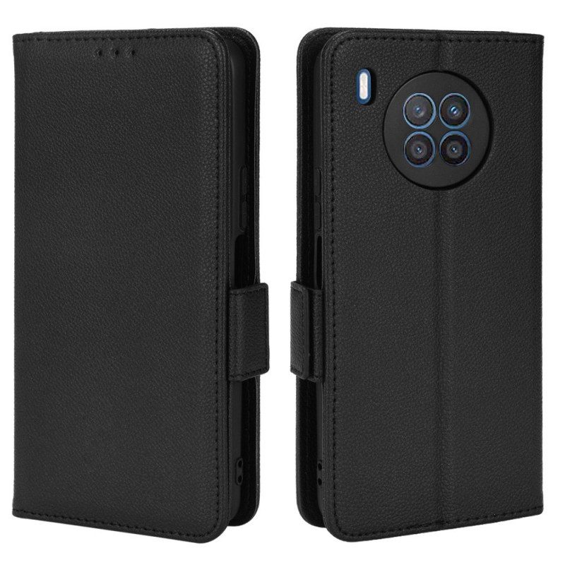 Folio-hoesje voor Huawei Nova 8i Flip Case Flap Double Litchi Nieuwe Kleuren