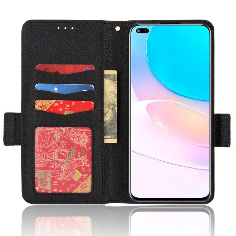 Folio-hoesje voor Huawei Nova 8i Flip Case Flap Double Litchi Nieuwe Kleuren