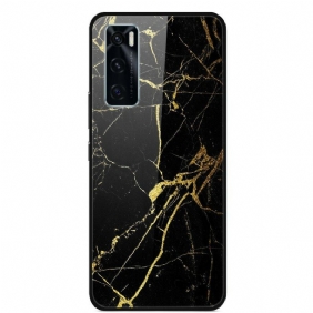 Telefoonhoesje voor Vivo Y70 Supreme Marmer Gehard Glas