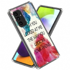 Case Hoesje Samsung Galaxy A15 5g Telefoonhoesje Ik Wou Dat Je Naar Mij Keek