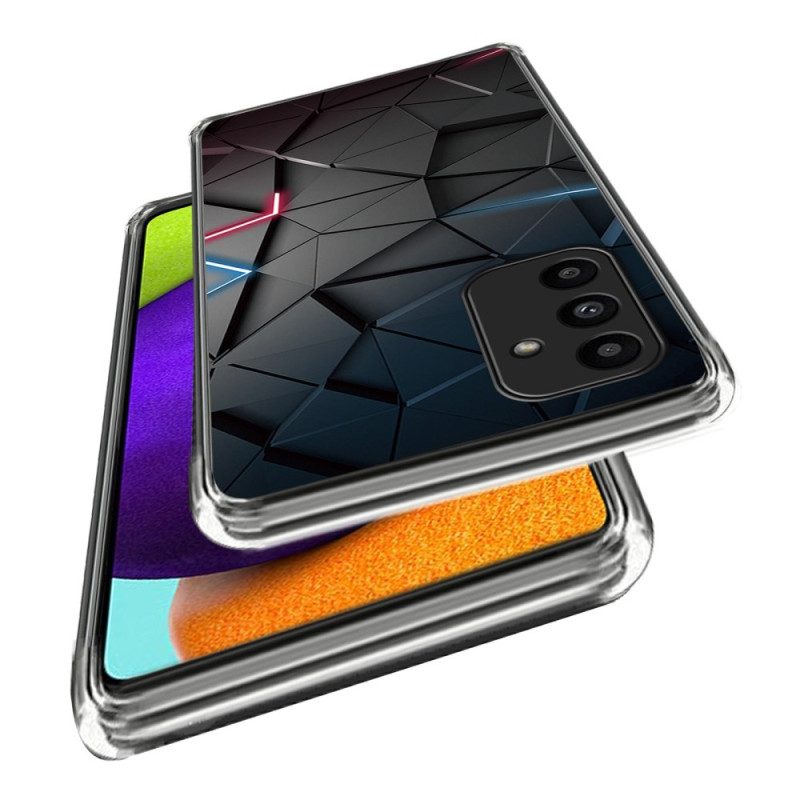 Case Hoesje Samsung Galaxy A15 5g Telefoonhoesje Zwarte Driehoeken