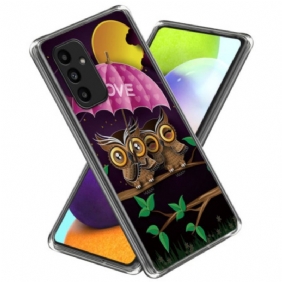 Cover Hoesje Samsung Galaxy A15 5g Telefoonhoesje Paar Uilen