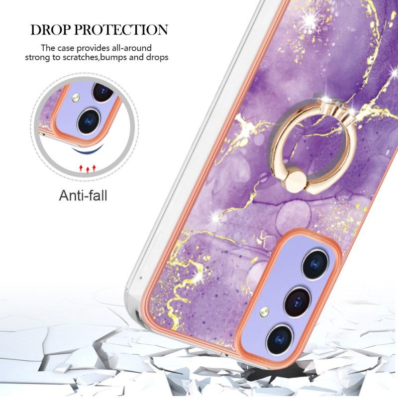 Cover Hoesje Samsung Galaxy A15 5g Telefoonhoesje Steunring Met Marmereffect