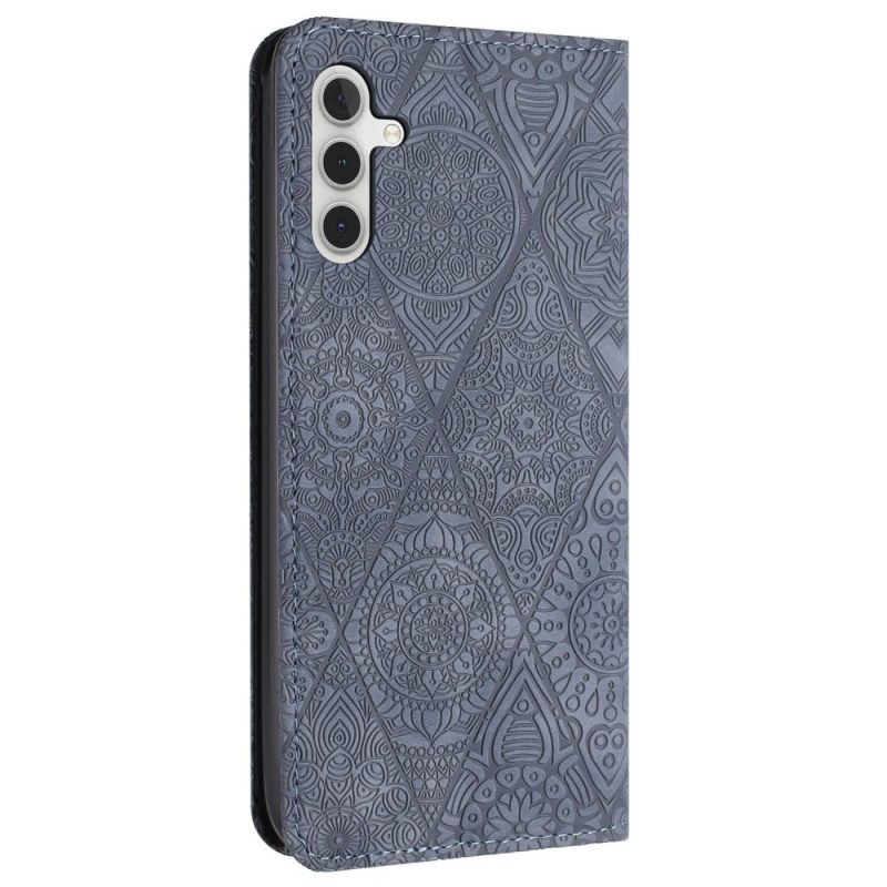 Folio-hoesje Samsung Galaxy A15 5g Patchwork Met Bandje