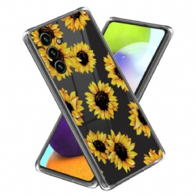 Hoesje Samsung Galaxy A15 5g Mooie Zonnebloemen