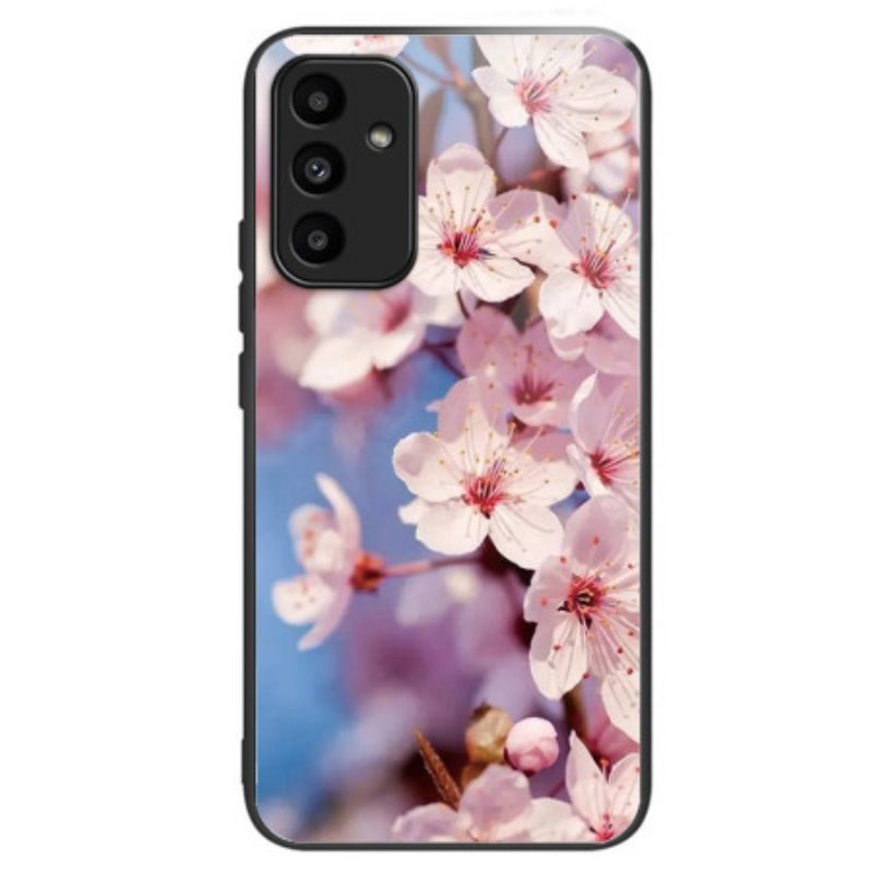 Hoesje Samsung Galaxy A15 5g Perzikbloesems Van Gehard Glas