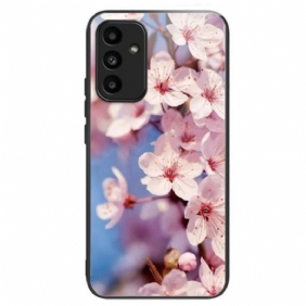 Hoesje Samsung Galaxy A15 5g Perzikbloesems Van Gehard Glas