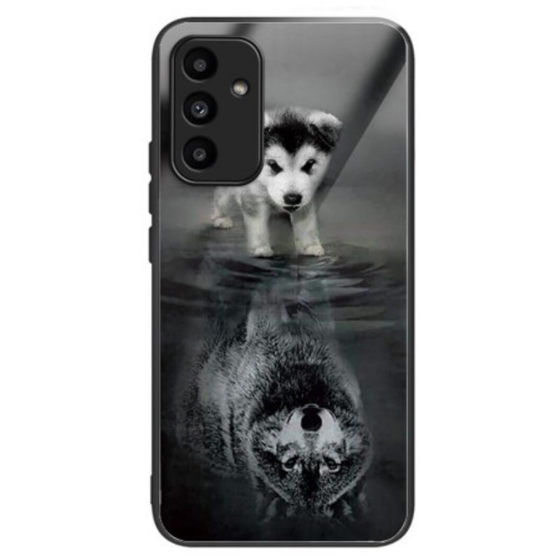 Hoesje Samsung Galaxy A15 5g Puppy Dream Gehard Glas