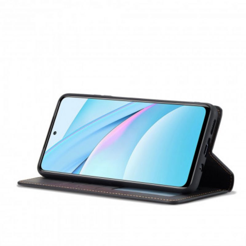 Bescherming Hoesje voor Xiaomi Redmi Note 9 Pro 5G Folio-hoesje Forwenw Ledereffect