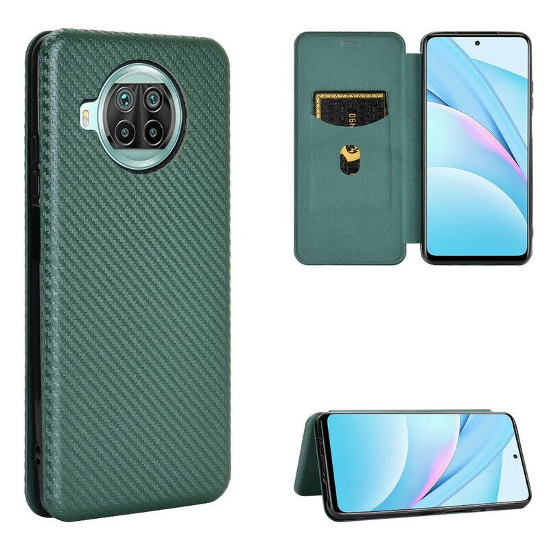 Bescherming Hoesje voor Xiaomi Redmi Note 9 Pro 5G Folio-hoesje Koolstofvezel