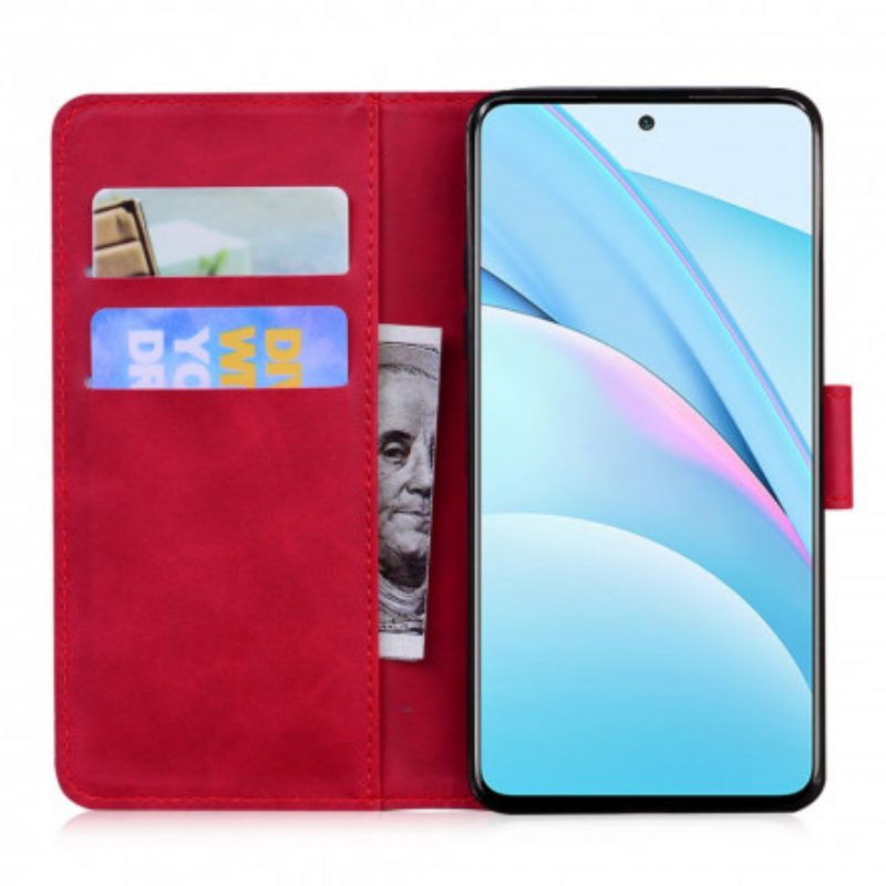 Flip Case voor Xiaomi Redmi Note 9 Pro 5G Tijger Gezicht