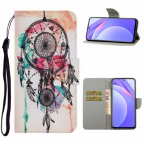 Folio-hoesje voor Xiaomi Redmi Note 9 Pro 5G Dromenvanger Aquarel