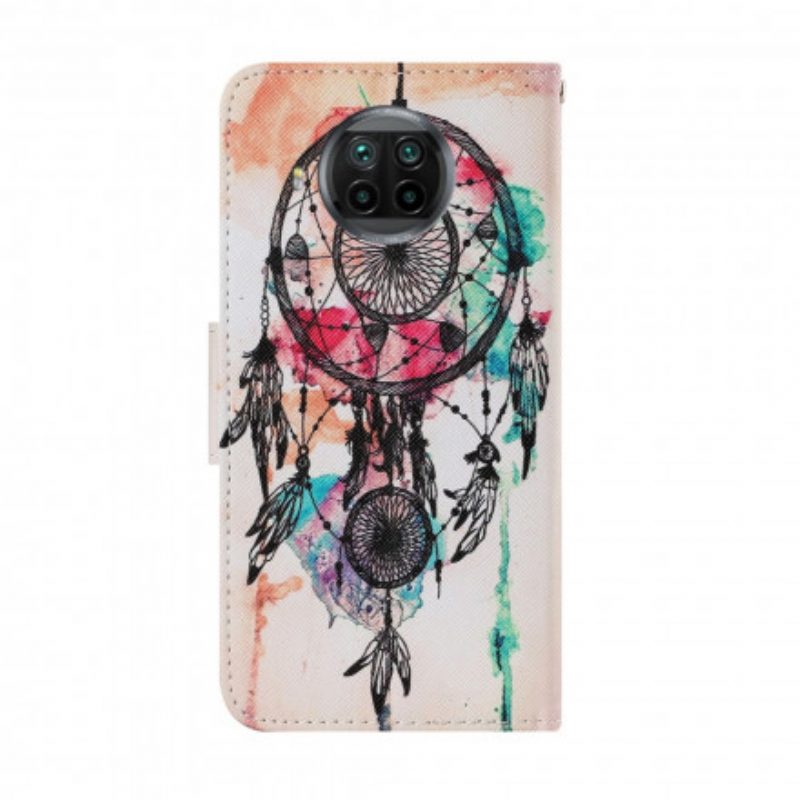 Folio-hoesje voor Xiaomi Redmi Note 9 Pro 5G Dromenvanger Aquarel