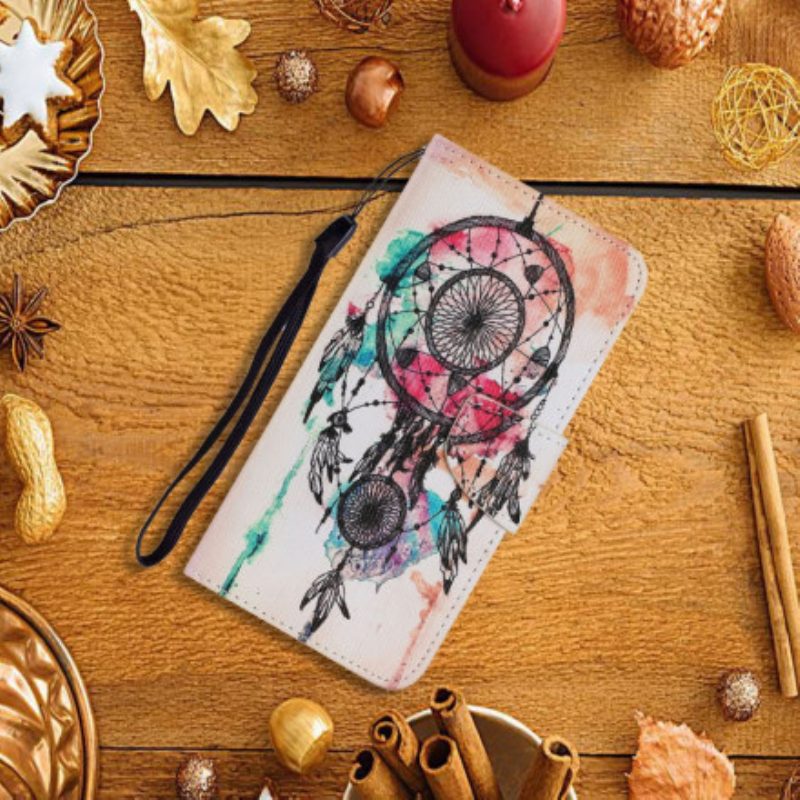 Folio-hoesje voor Xiaomi Redmi Note 9 Pro 5G Dromenvanger Aquarel