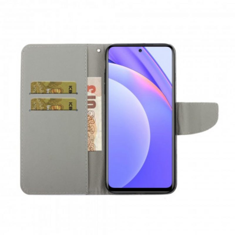 Folio-hoesje voor Xiaomi Redmi Note 9 Pro 5G Dromenvanger Aquarel