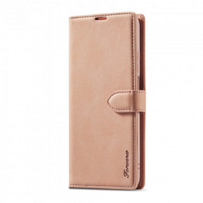 Folio-hoesje voor Xiaomi Redmi Note 9 Pro 5G Forwenw Ledereffect