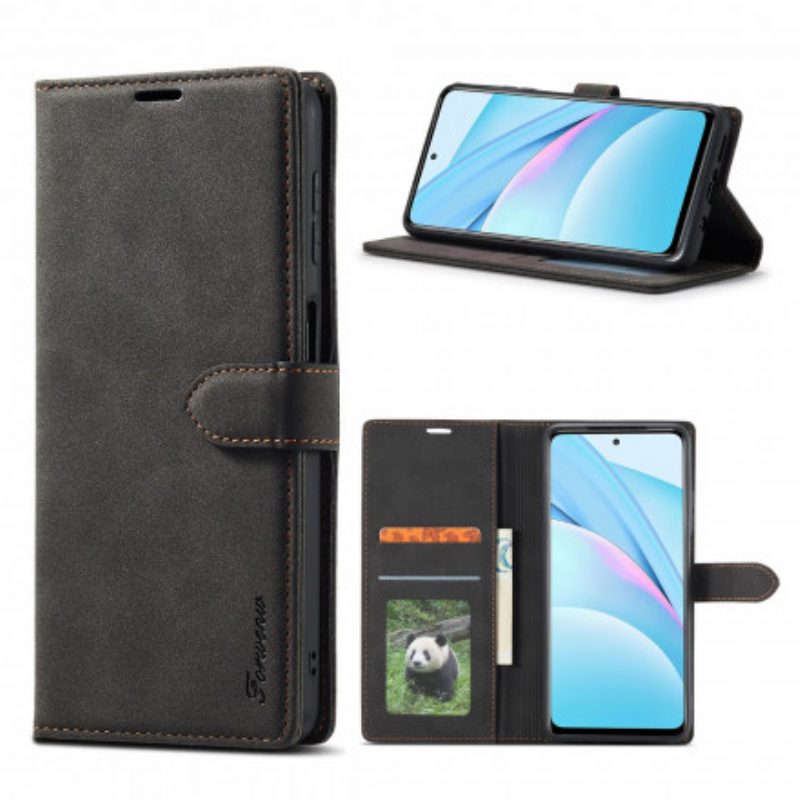 Folio-hoesje voor Xiaomi Redmi Note 9 Pro 5G Forwenw Ledereffect