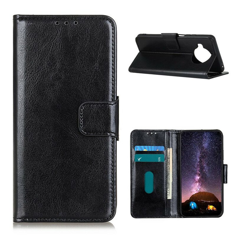 Folio-hoesje voor Xiaomi Redmi Note 9 Pro 5G Glanzend Leereffect