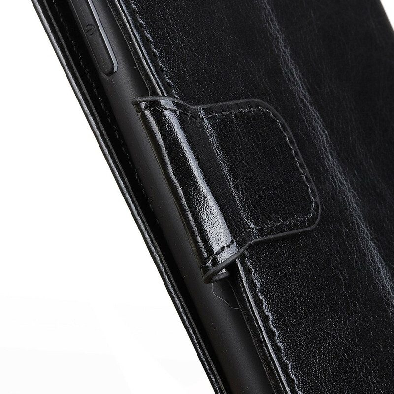 Folio-hoesje voor Xiaomi Redmi Note 9 Pro 5G Glanzend Leereffect