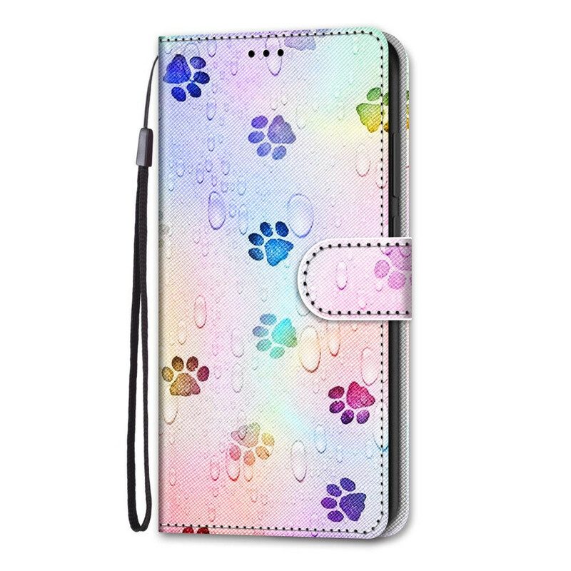 Folio-hoesje voor Xiaomi Redmi Note 9 Pro 5G Kattensporen