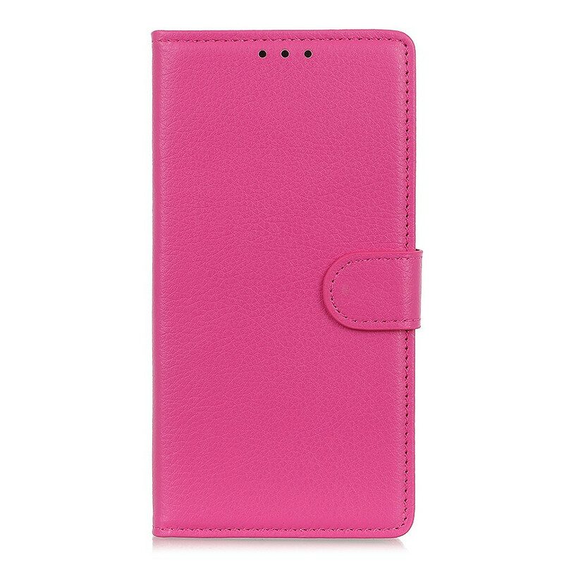 Folio-hoesje voor Xiaomi Redmi Note 9 Pro 5G Litchi-leereffect