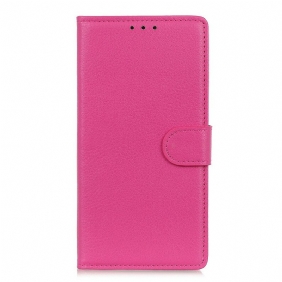 Folio-hoesje voor Xiaomi Redmi Note 9 Pro 5G Litchi-leereffect