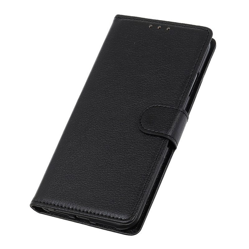 Folio-hoesje voor Xiaomi Redmi Note 9 Pro 5G Litchi-leereffect