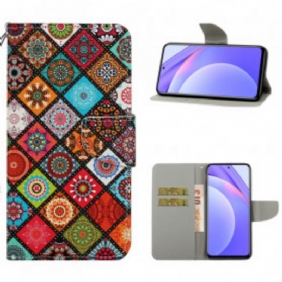 Folio-hoesje voor Xiaomi Redmi Note 9 Pro 5G Mandala-quilt