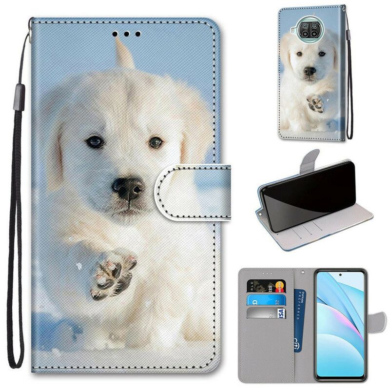 Folio-hoesje voor Xiaomi Redmi Note 9 Pro 5G Pup