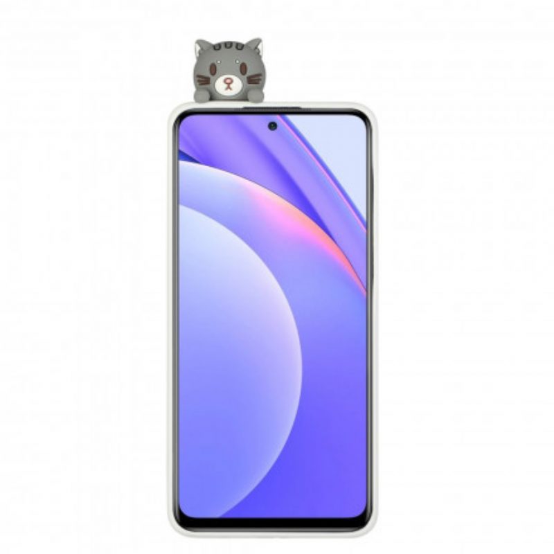 Hoesje voor Xiaomi Redmi Note 9 Pro 5G 3d Poesje