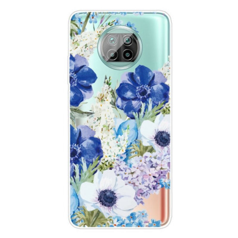 Hoesje voor Xiaomi Redmi Note 9 Pro 5G Aquarel Bloemen