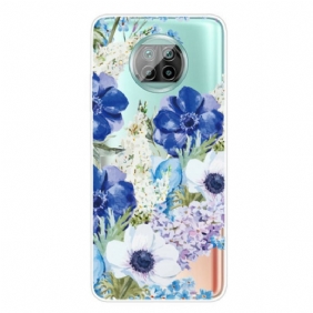 Hoesje voor Xiaomi Redmi Note 9 Pro 5G Aquarel Bloemen