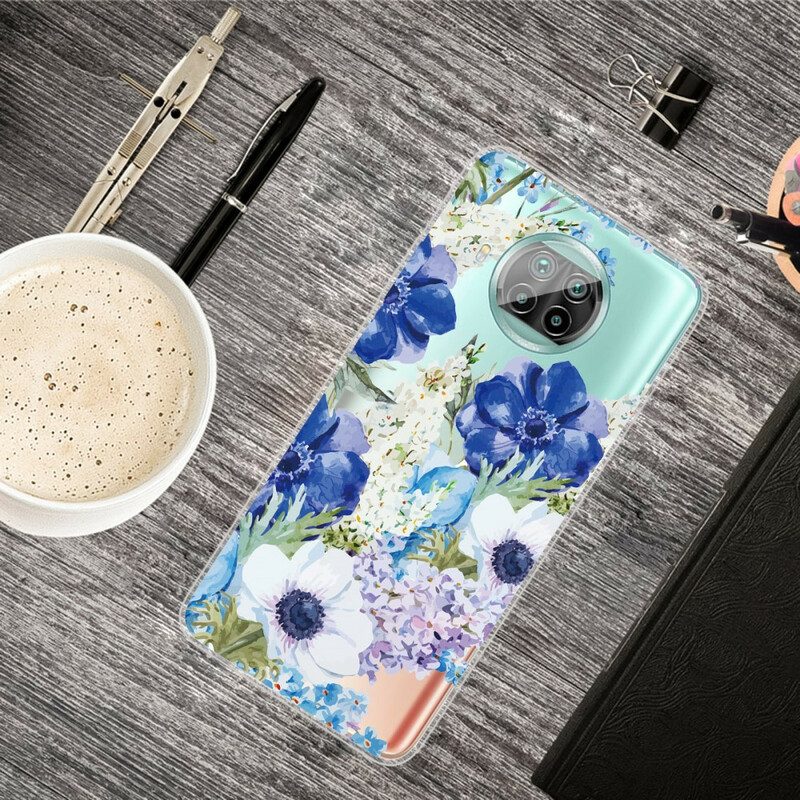 Hoesje voor Xiaomi Redmi Note 9 Pro 5G Aquarel Bloemen