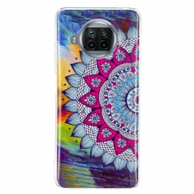 Hoesje voor Xiaomi Redmi Note 9 Pro 5G Fluorescerende Kleurrijke Mandala