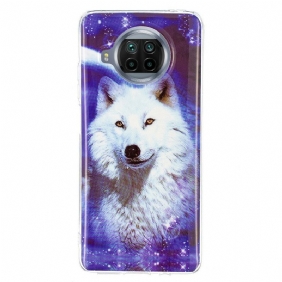 Hoesje voor Xiaomi Redmi Note 9 Pro 5G Fluorescerende Wolf-serie