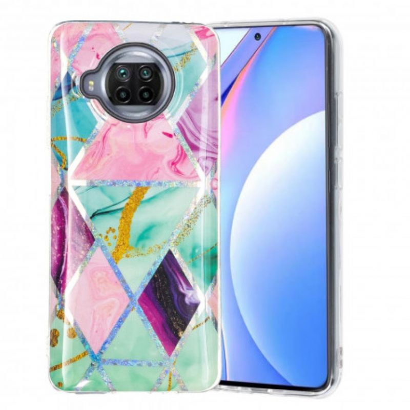 Hoesje voor Xiaomi Redmi Note 9 Pro 5G Glitter Design Marmer