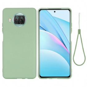 Hoesje voor Xiaomi Redmi Note 9 Pro 5G Met Ketting Bandjes Siliconen