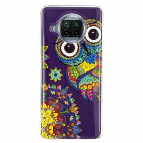 Hoesje voor Xiaomi Redmi Note 9 Pro 5G Neon Mandala Uil